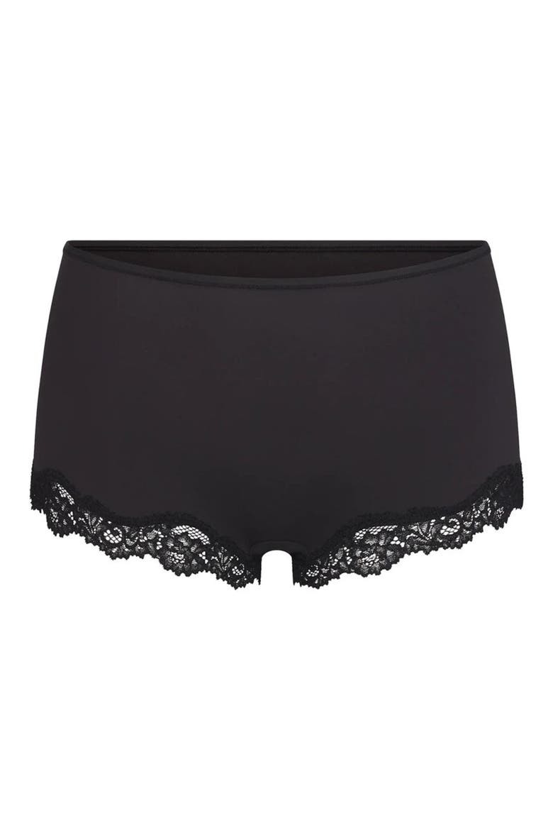 Fits Everybody Lace Boy Short, Alternate, color, ONYX