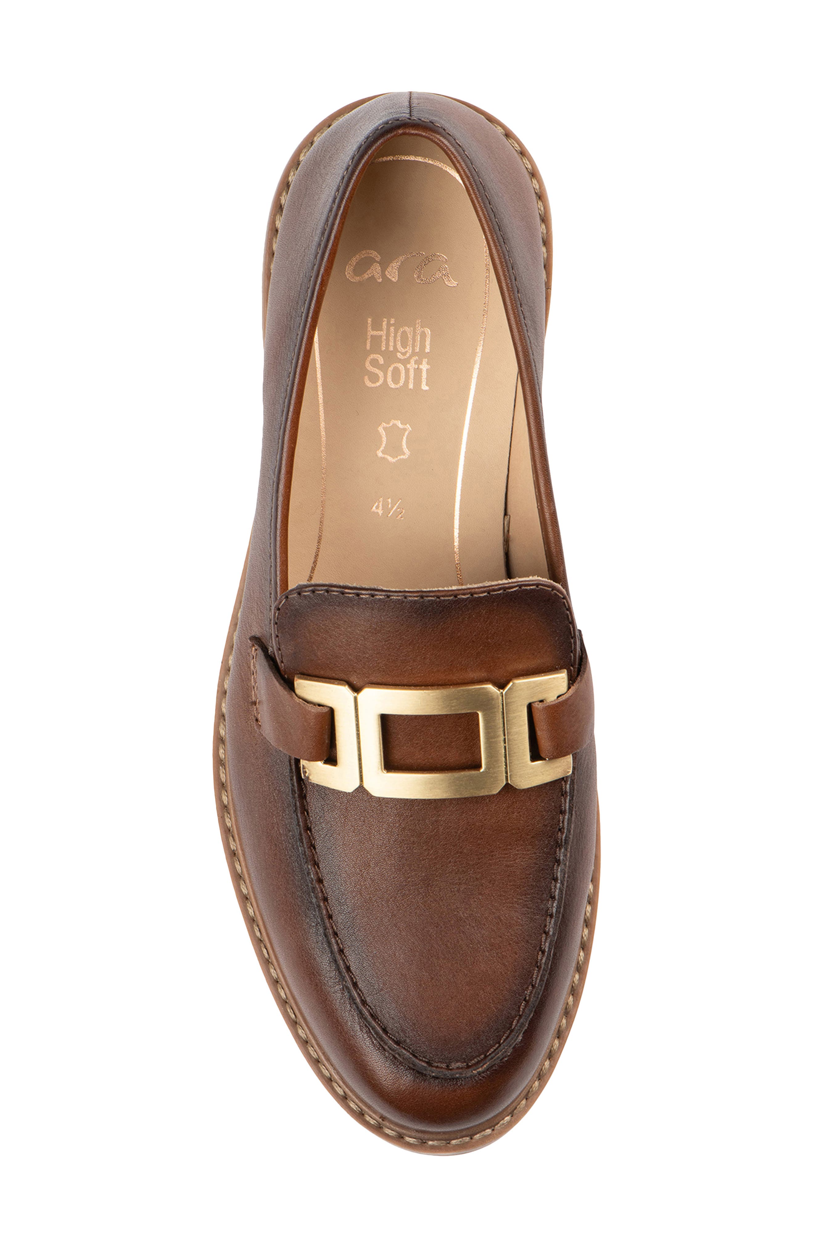 ara Katsura Loafer, Alternate, color, Cognac