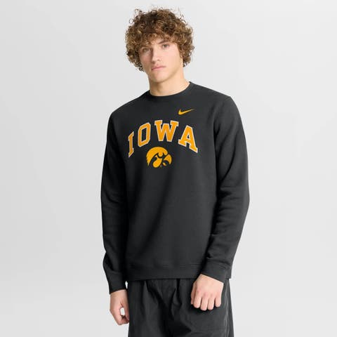 Men
s Nike Black Iowa Hawkeyes Arch Pullover Sweatshirt