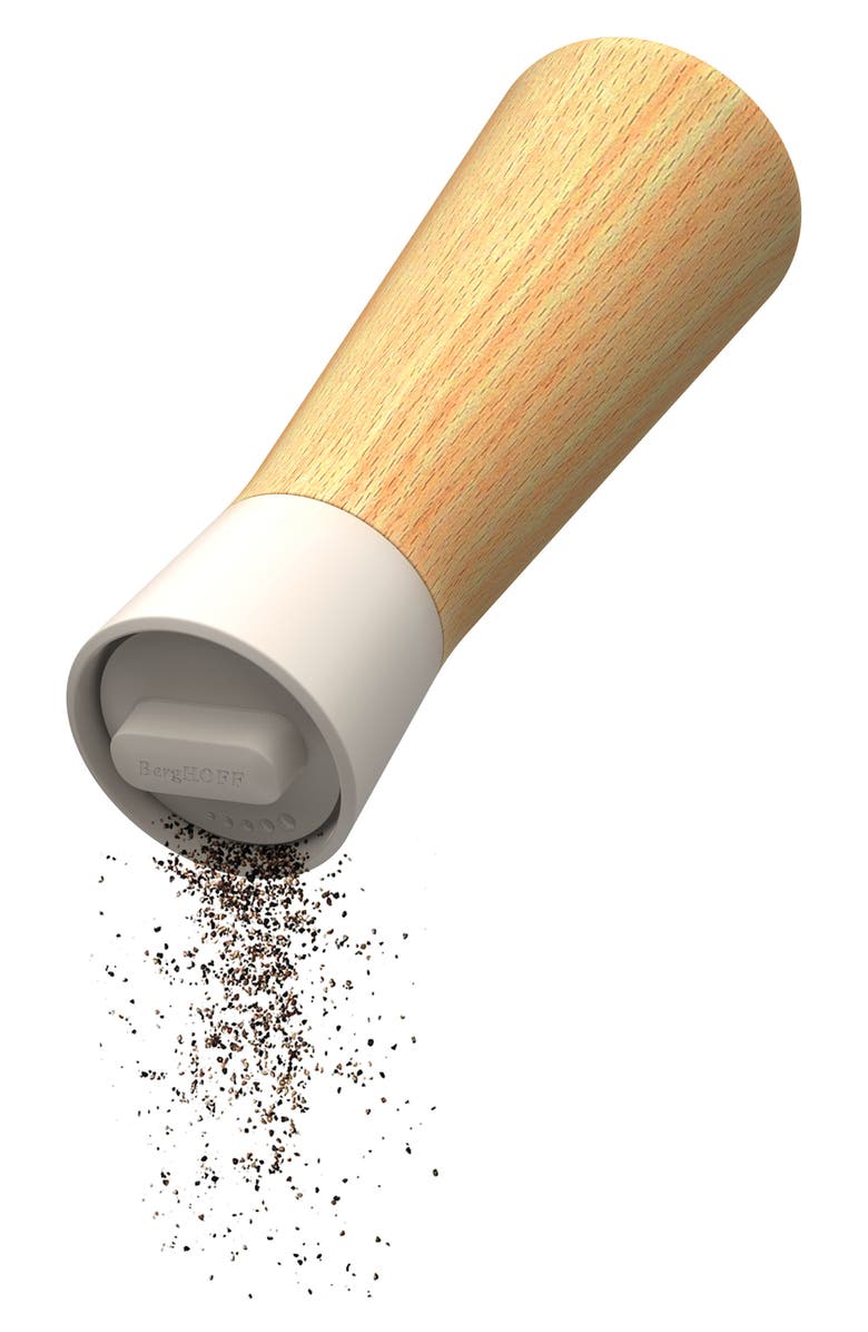 BergHOFF Leo Balance Rubberwood Covered Spice Grinder, Alternate, color, Grey