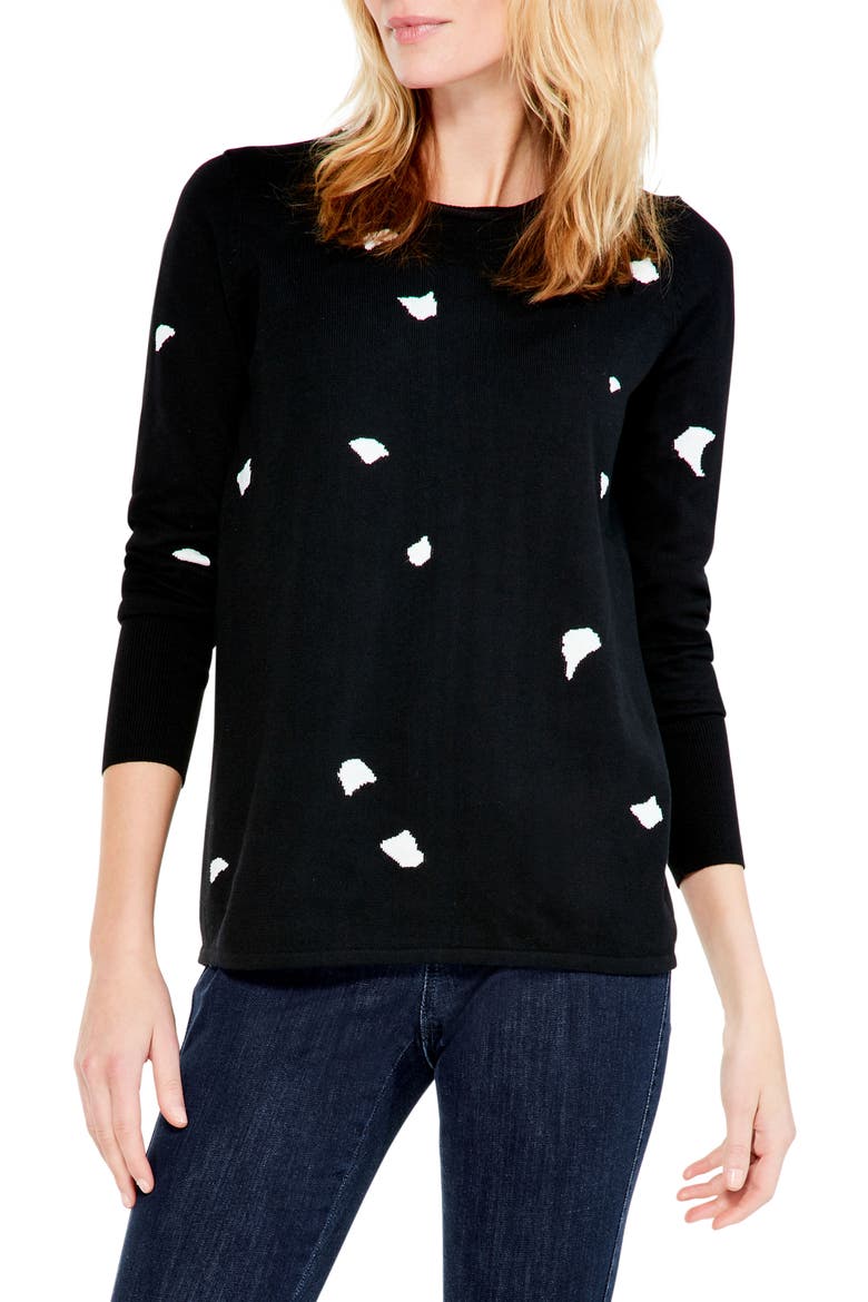 Women's Night Sky Sweater, Main, color, BLACK MULTI