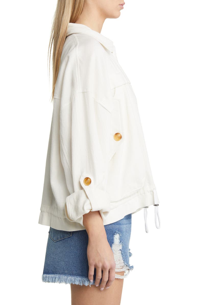 BLANKNYC Cotton & Linen Utility Jacket, Alternate, color,