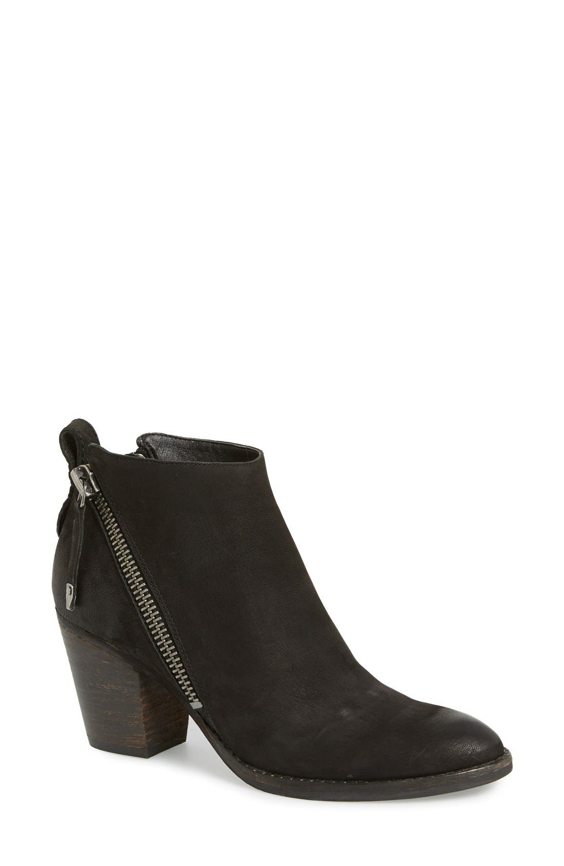 'Jaeger' Bootie, Main, color, BLACK NUBUCK