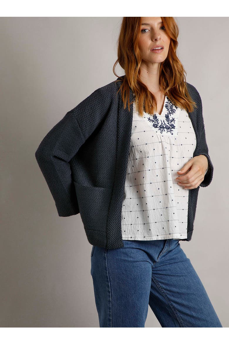 Cropped Cardigan, Alternate, color, Navy