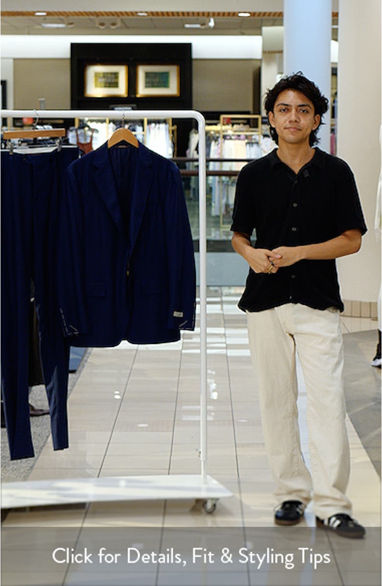 Kei Trim Fit Shadow Plaid Wool Suit, sales video thumbnail