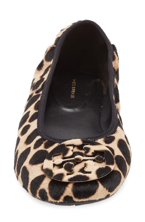 Tory Burch Reval Travel Genuine Calf Hair Ballet Flat In Black