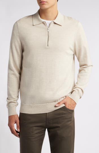 Nn07 Quarter Zip Wool Polo Sweater