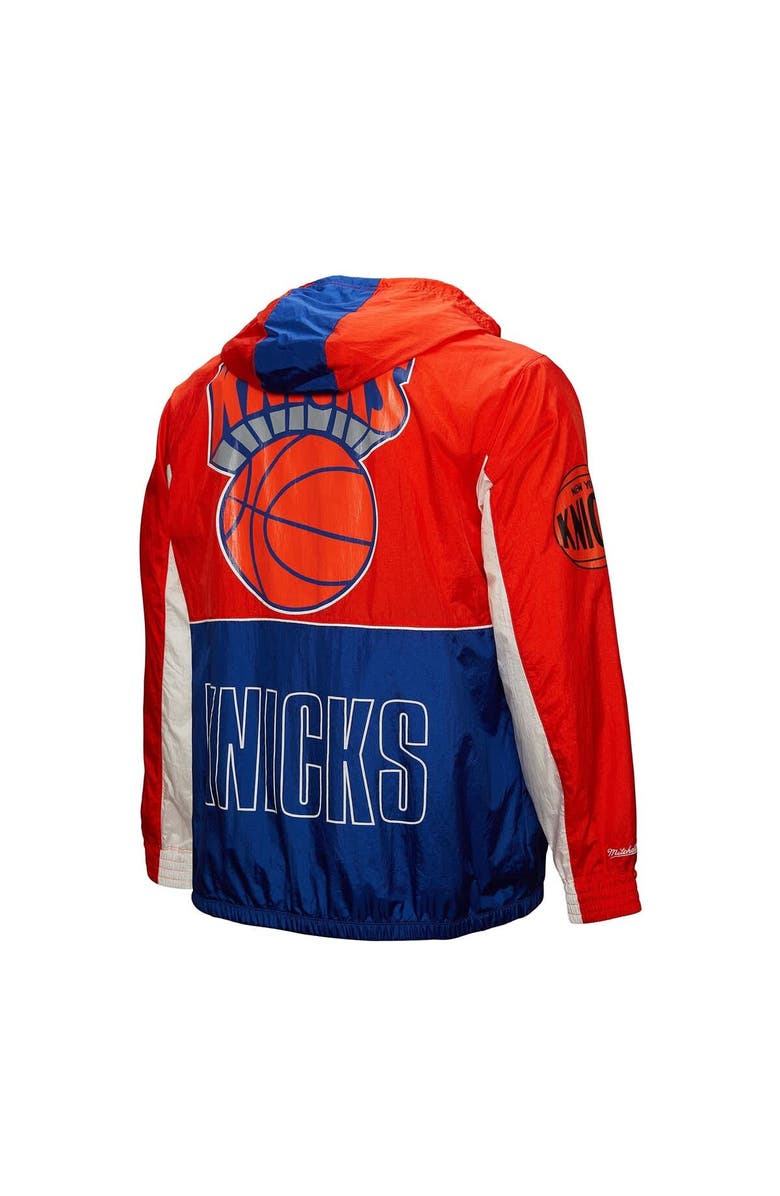 Mitchell & Ness Men's Mitchell & Ness Blue New York Knicks Hardwood Classics Big Shot Premium Full-Zip Windbreaker Jacket, Alternate, color, Blue
