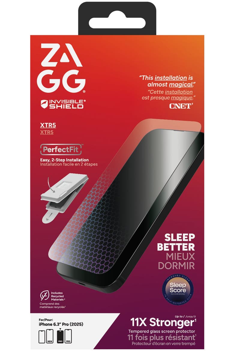 Glass XTR5 Screen Protector for Apple iPhone 17 Pro, Alternate, color, CLEAR