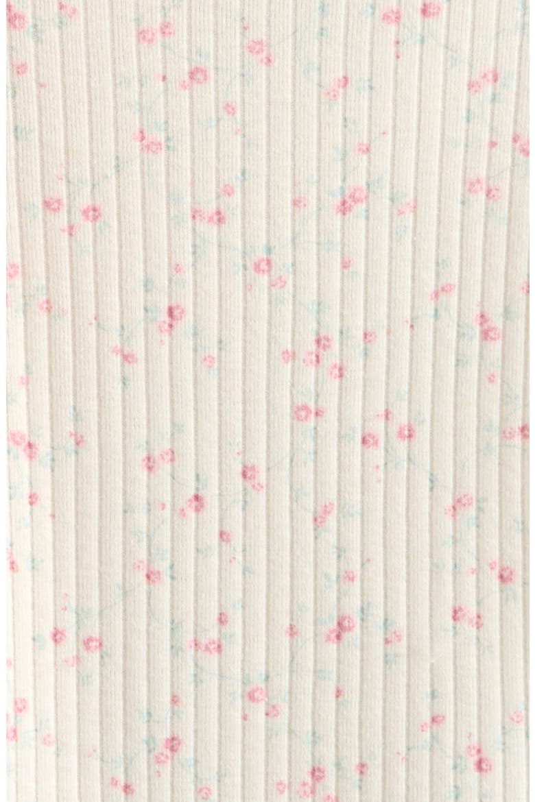 Assorted 2-Pack Cotton Blend Rib Bodysuits, Alternate, color, IVORY EDITH FLORAL- PINK