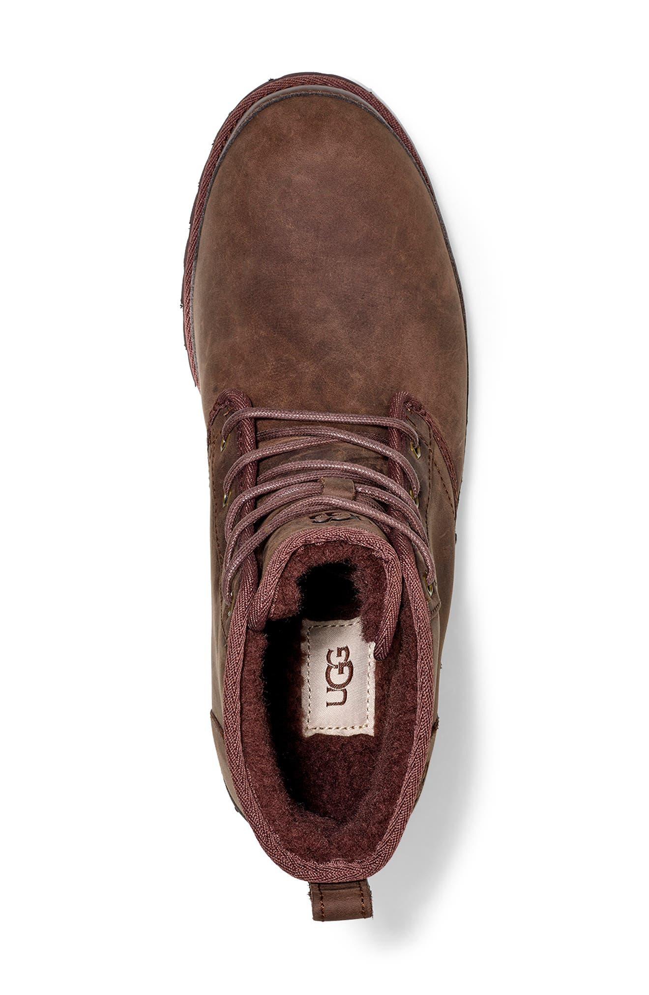 Harkland Waterproof Plain Toe Boot, Alternate, color, BROWN