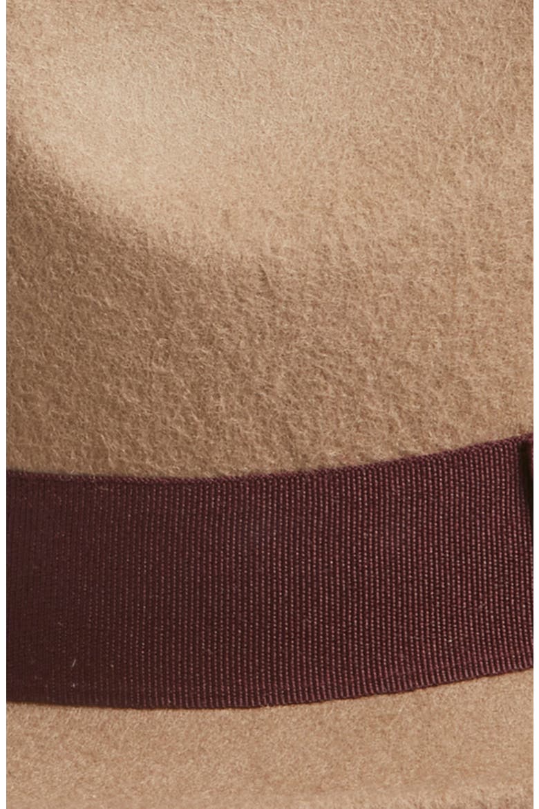 Felted Wool Fedora, Alternate, color, TAUPE COMBO