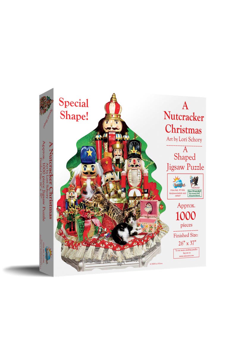 Sunsout A Nutcracker Christmas 1000 piece Jigsaw Puzzle for Adults Special Shape, Main, color, Multicolor