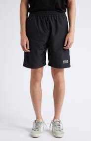 Golden Goose Diego Star Logo Wide Leg Shorts