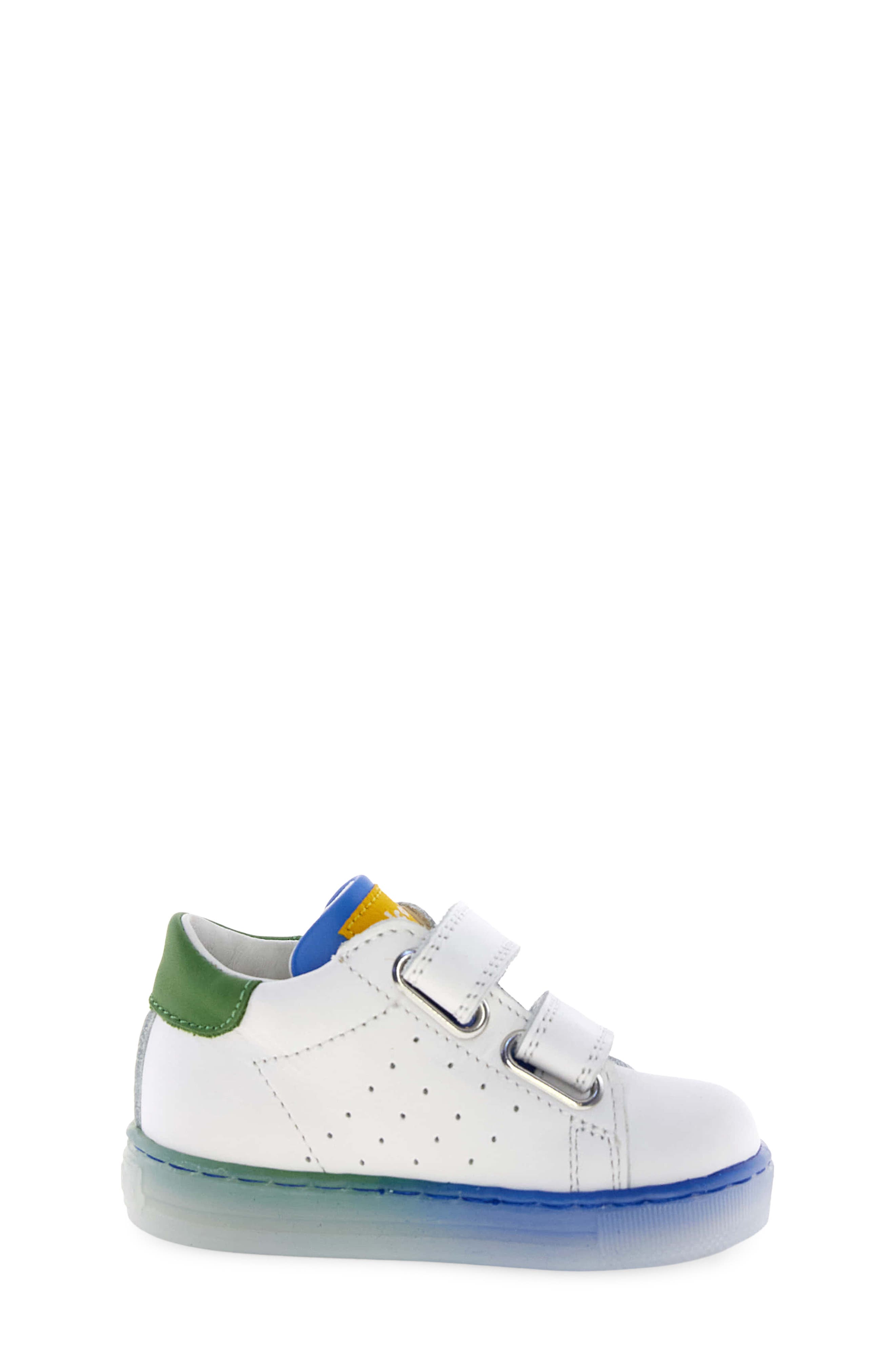 Naturino Kids' Falcotto Salazar 3 VL Sneaker, Alternate, color, White/ Blue/ Green