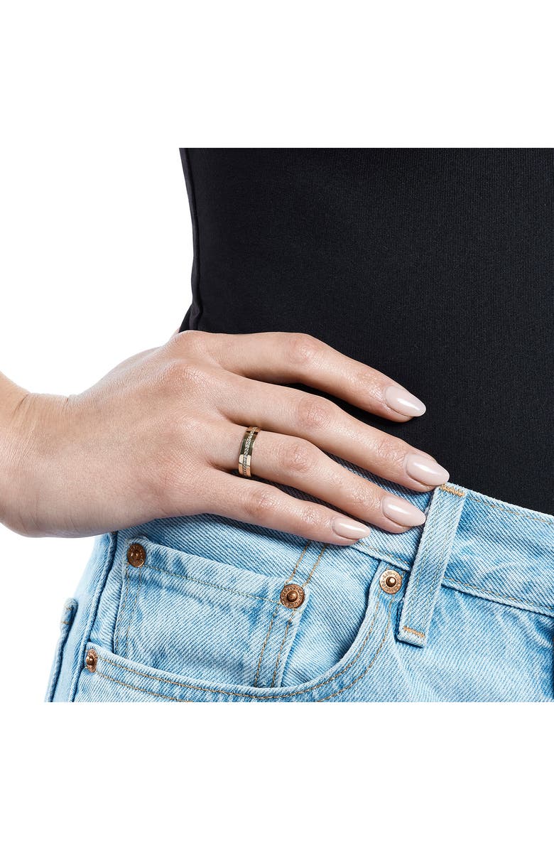 LANA Vanity 14K Gold Single Row Diamond Band Ring, Alternate, color, Yellow Gold