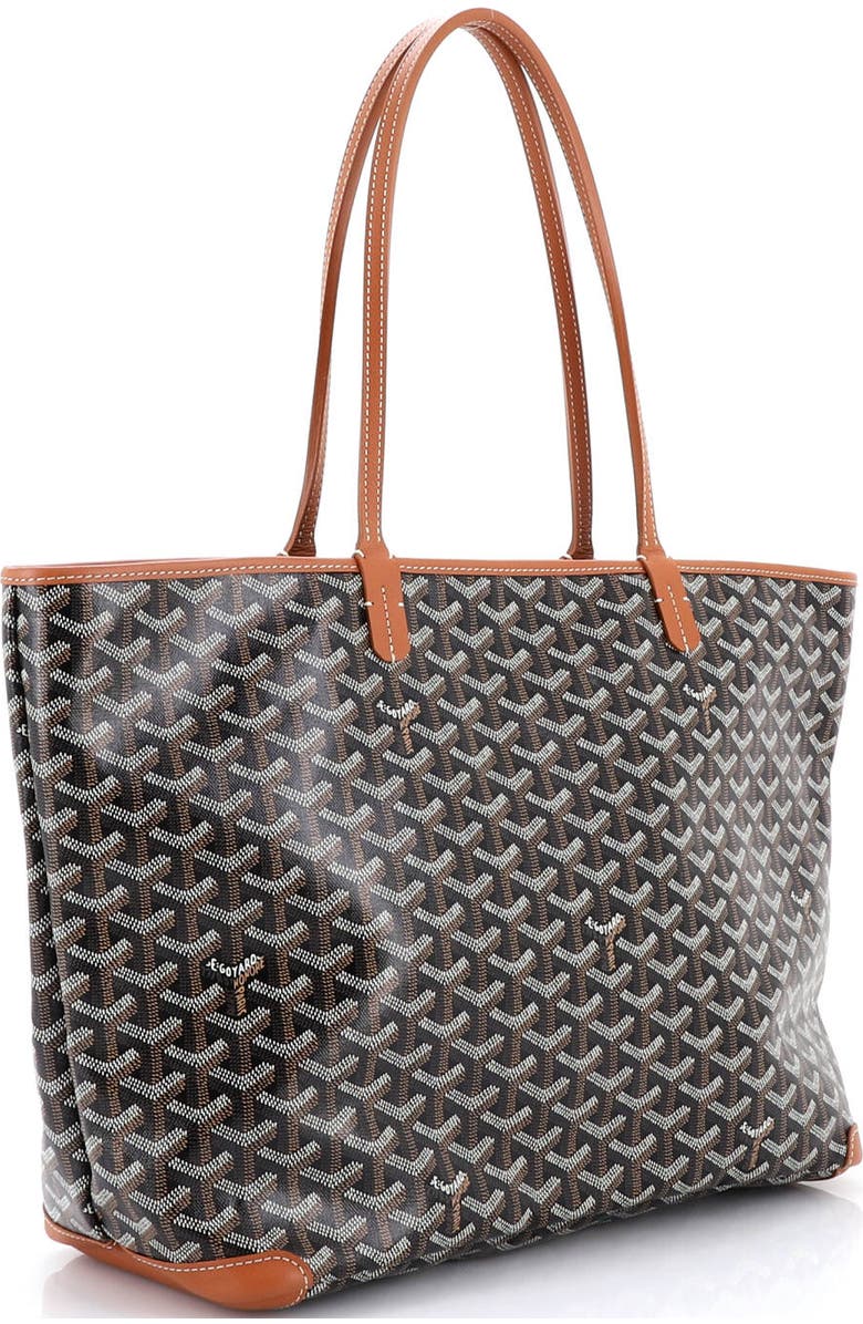 Pre-Owned Goyard Artois Tote Coated Canvas MM, Alternate, color, Brown