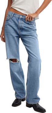 Free People Holly Ripped Bootcut Jeans