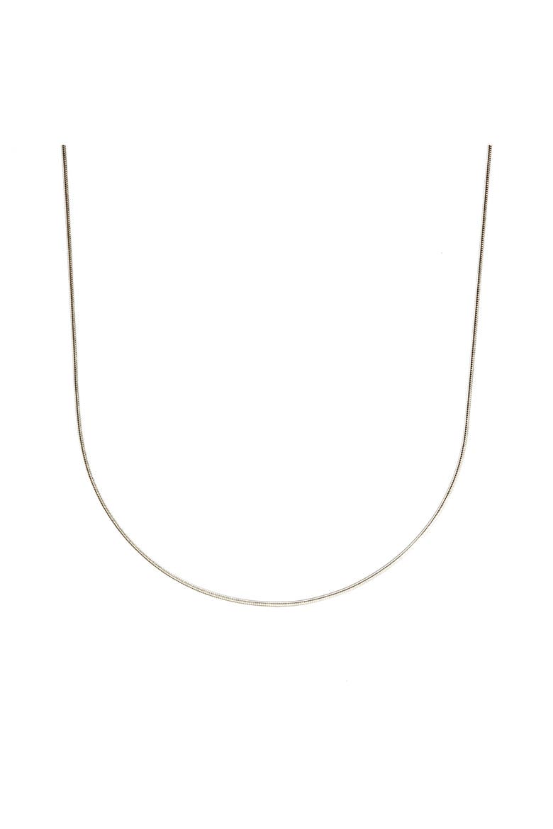 Snake Chain Necklace, Main, color, Silver
