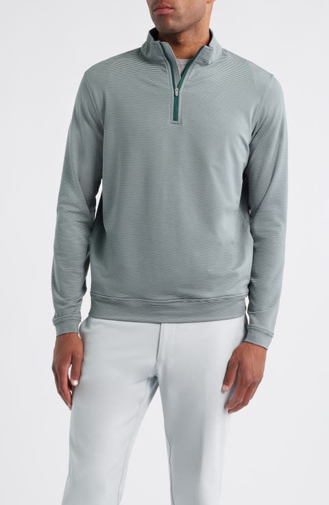 Perth Sugar Stripe Performance Quarter Zip