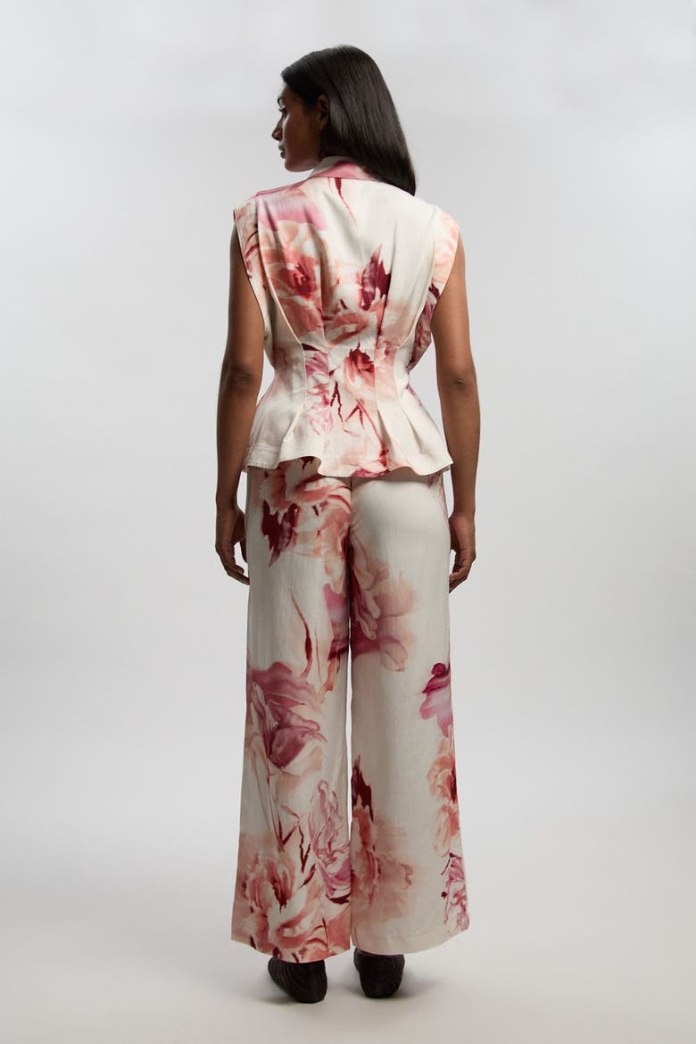 Floral Straight Leg Trouser, Alternate, color, Floral