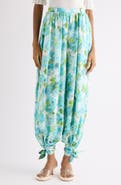 Chloé Floral Silk Jacquard Harem Pants