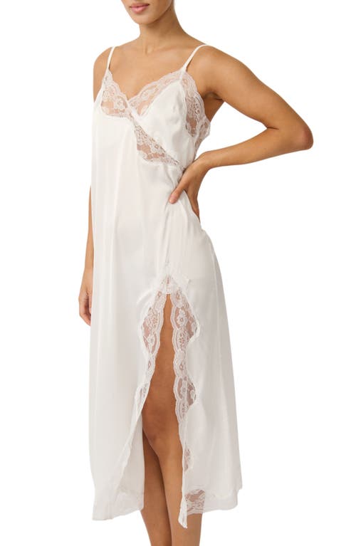 Kat The Label Hayden Lace Trim Slip In White