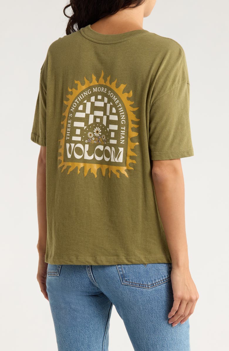 Volcom Birch Bliss Boyfriend T-Shirt, Alternate, color, Moss