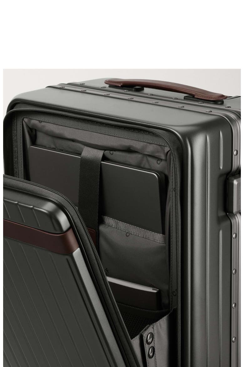 The Carry-on X Suitcase, Alternate, color, Grey / Chocolate
