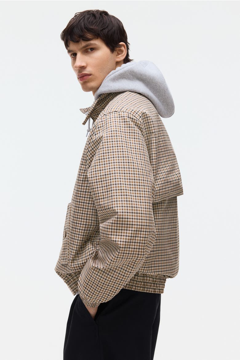 Twill Jacket, Alternate, color, Beige/checked