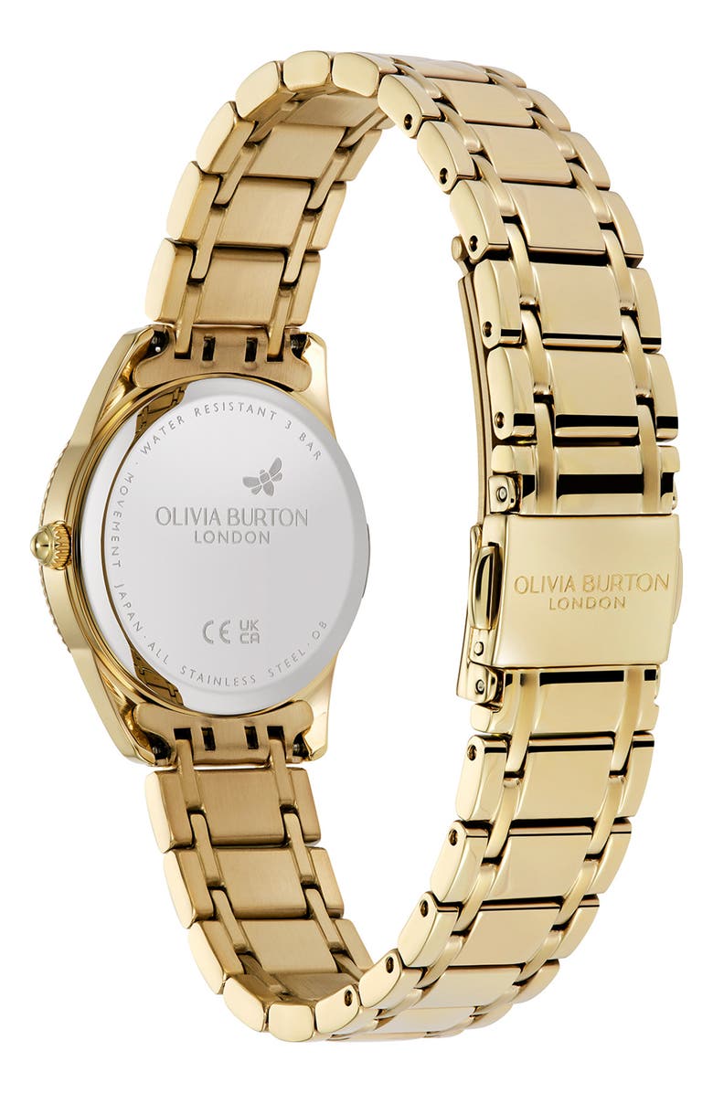 Olivia Burton Egerton Bracelet Watch, 28mm, Alternate, color, Gold/ Black