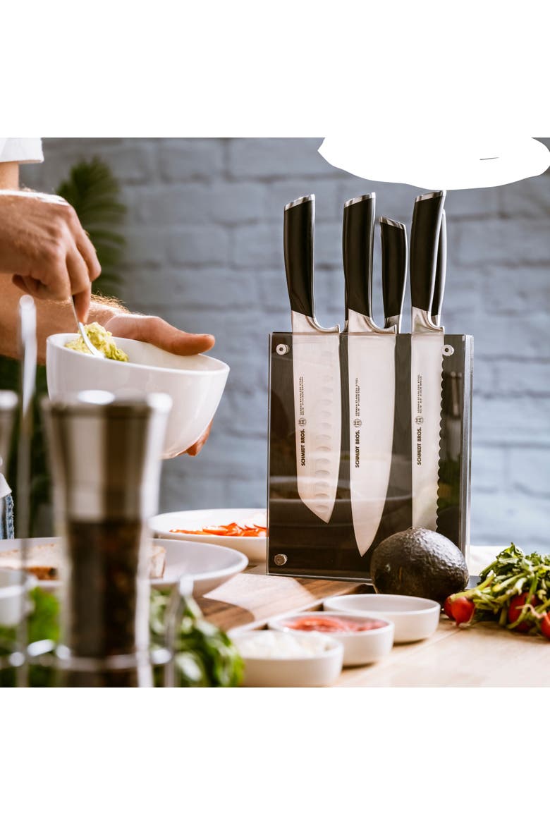Heritage 7-Piece Knife Block Set, Alternate, color, Black