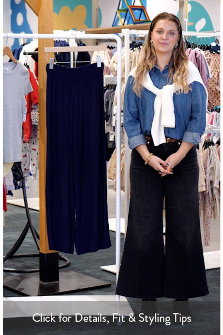 Smocked Waist Cover-Up Pants video