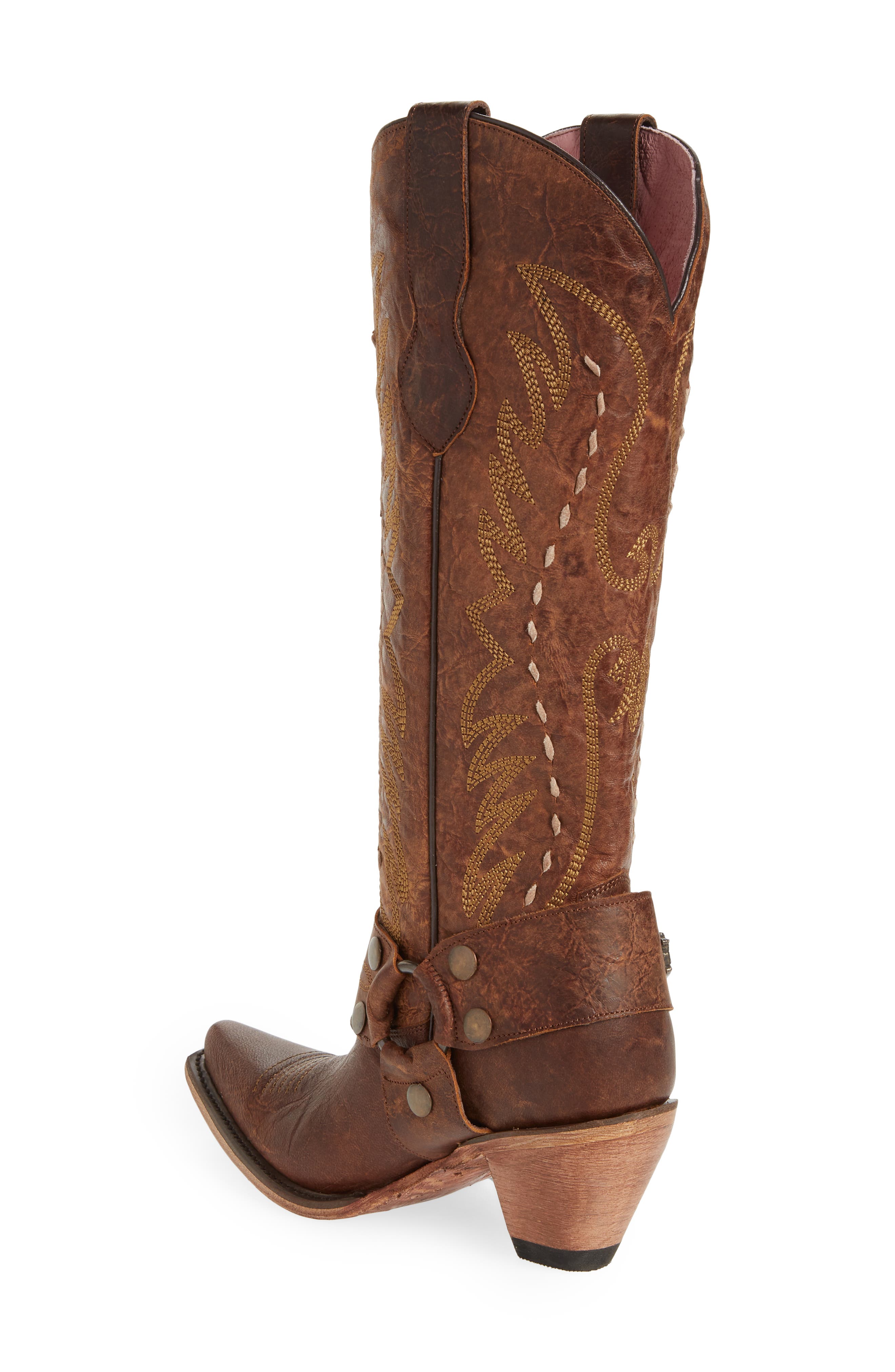x Junk Gypsy Harness Boot, Alternate, color, BROWN LEATHER