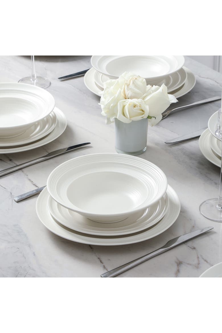 Celeste Stoneware 24-Piece Dinnerware Set, Alternate, color, Beige