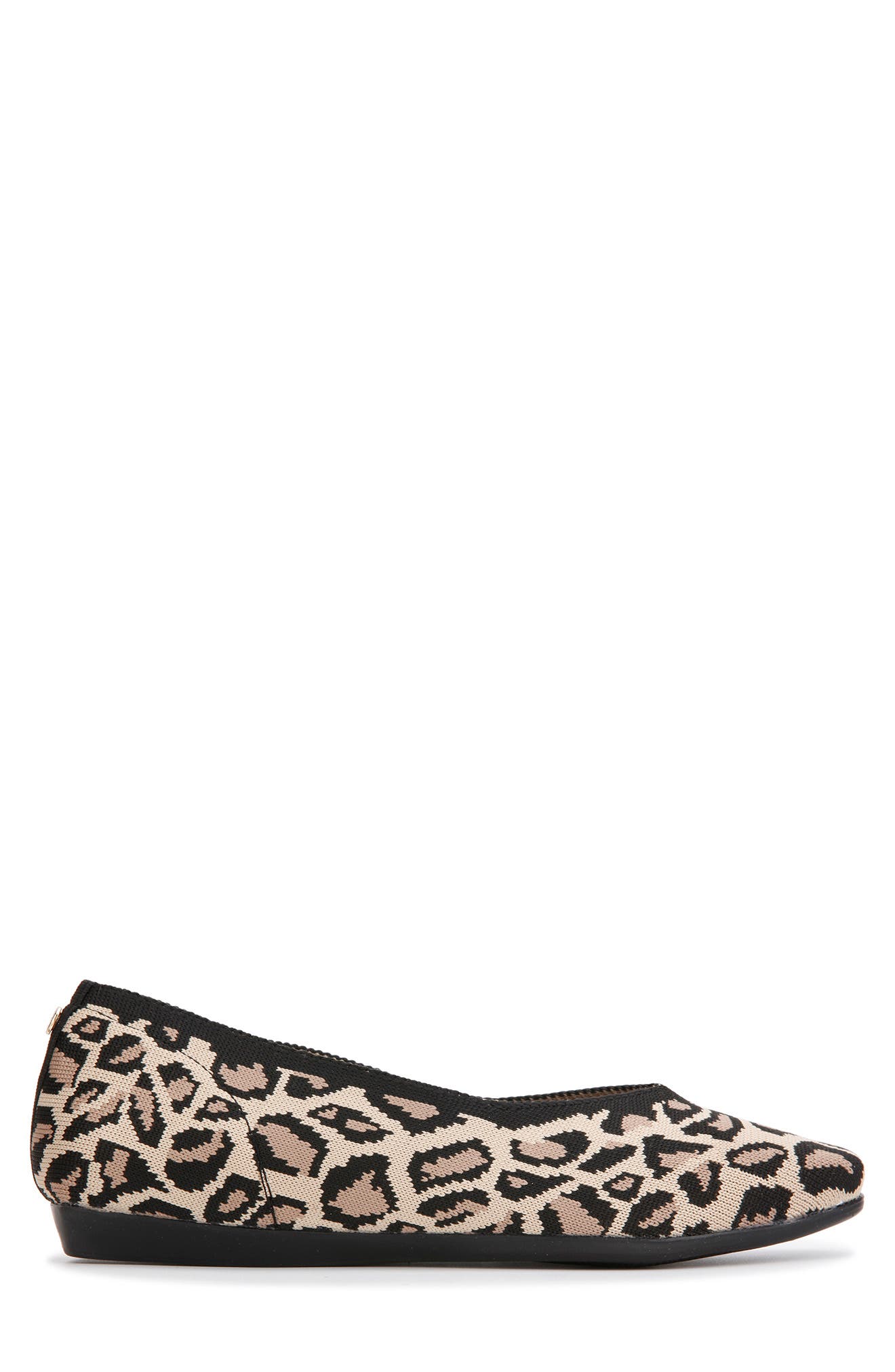 Square Toe Knit Ballet Flat, Alternate, color, LEOPARD