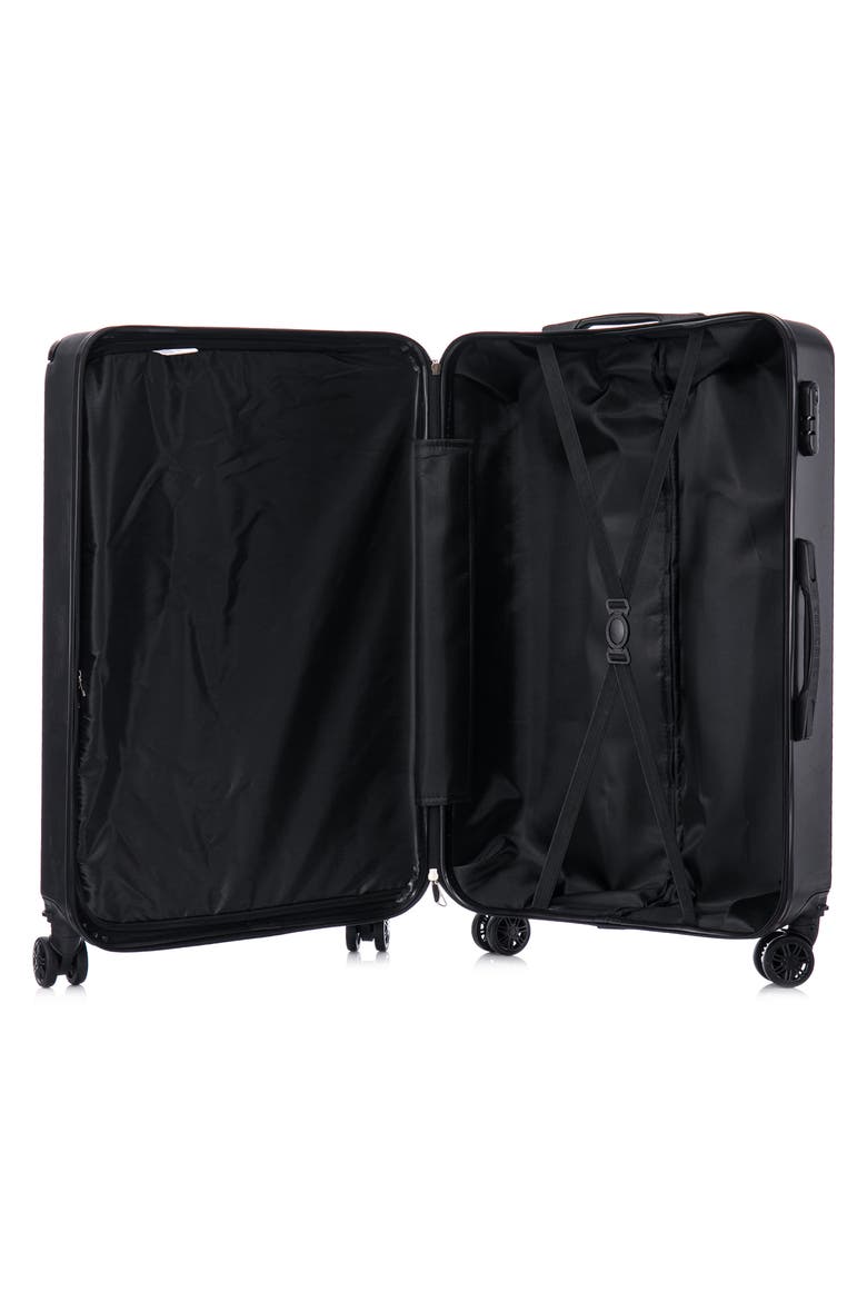 Avenza Hardshell 3-Piece Spinner Luggage Set, Alternate, color, BLACK
