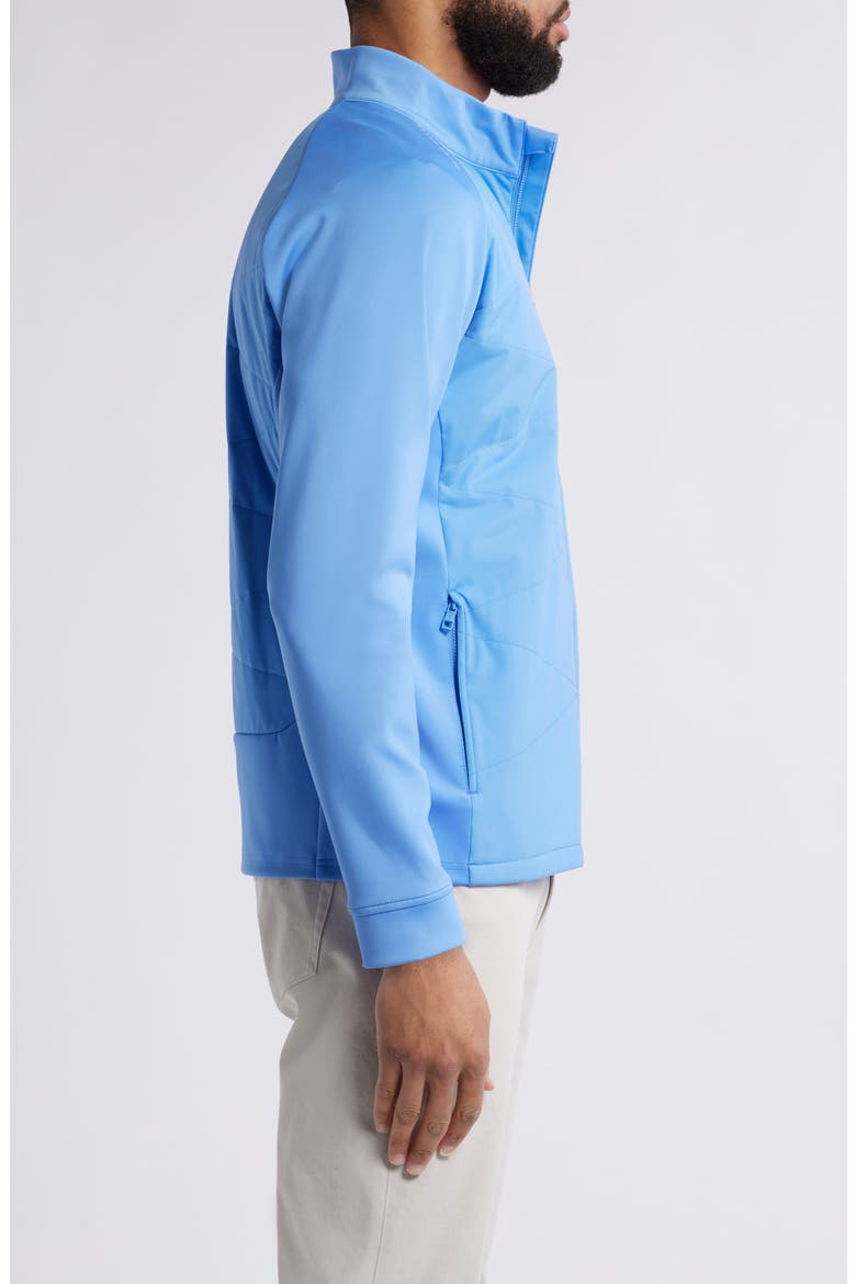 Merge Water Resistant Hybrid Jacket, Alternate, color, BLUE SEA