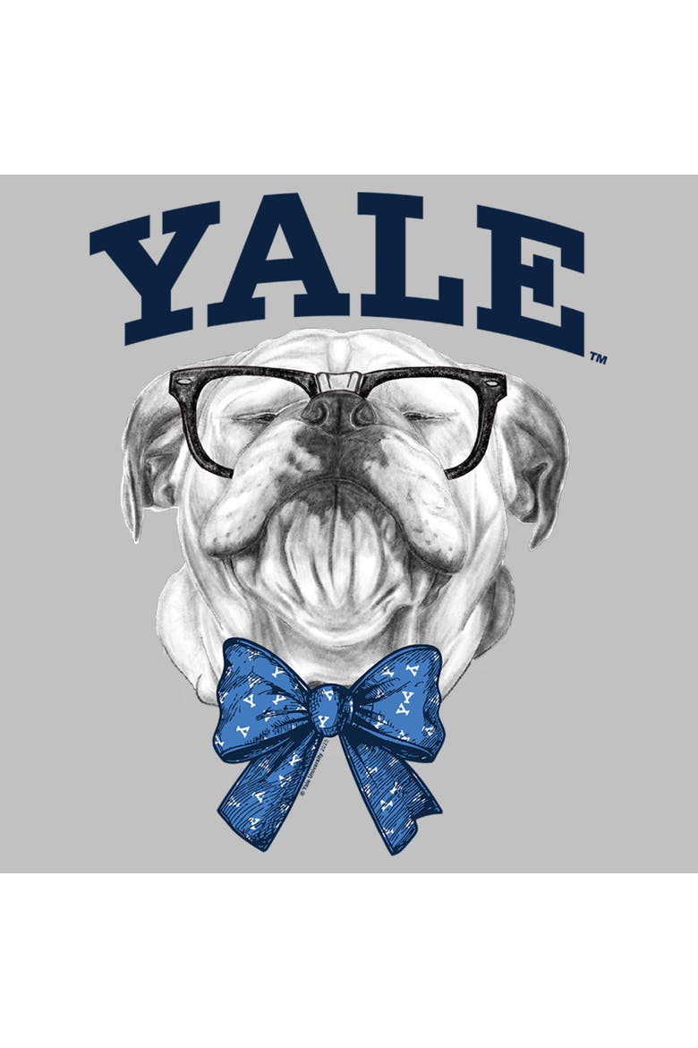 Women's Yale University Handsome Dan Bow Tie  Graphic T-Shirt, Alternate, color, Athletic Heather