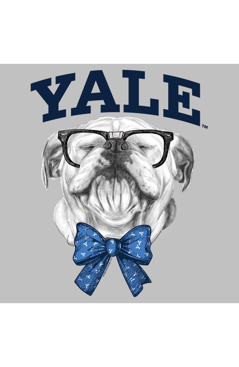 Yale University Women's Yale University Handsome Dan Bow Tie Graphic T-Shirt, Alternate, color, Athletic Heather