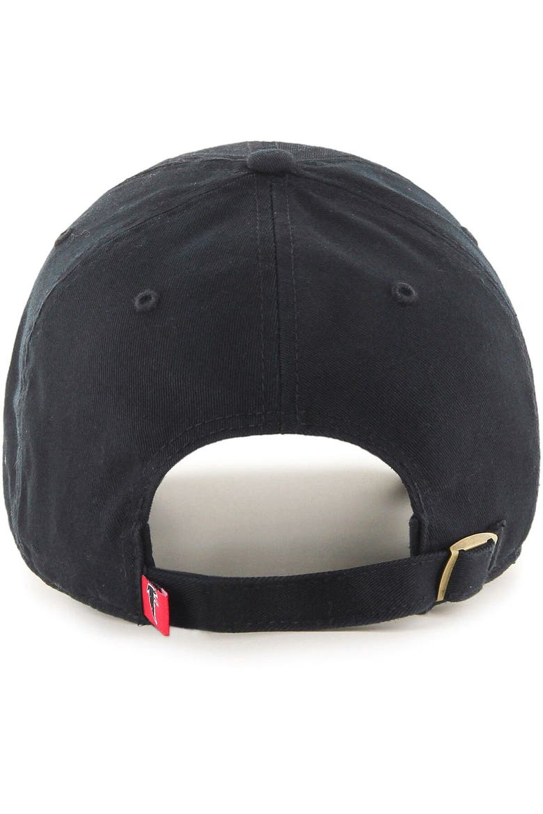 Men's '47 Black Atlanta Falcons Clean Up Legacy Adjustable Hat, Alternate, color, Black