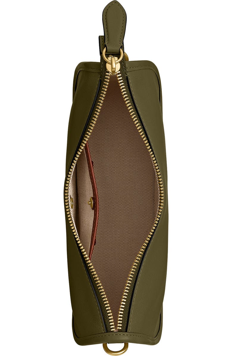 COACH Waverly Natural Grain Leather Shoulder Bag, Alternate, color, B4/Olive