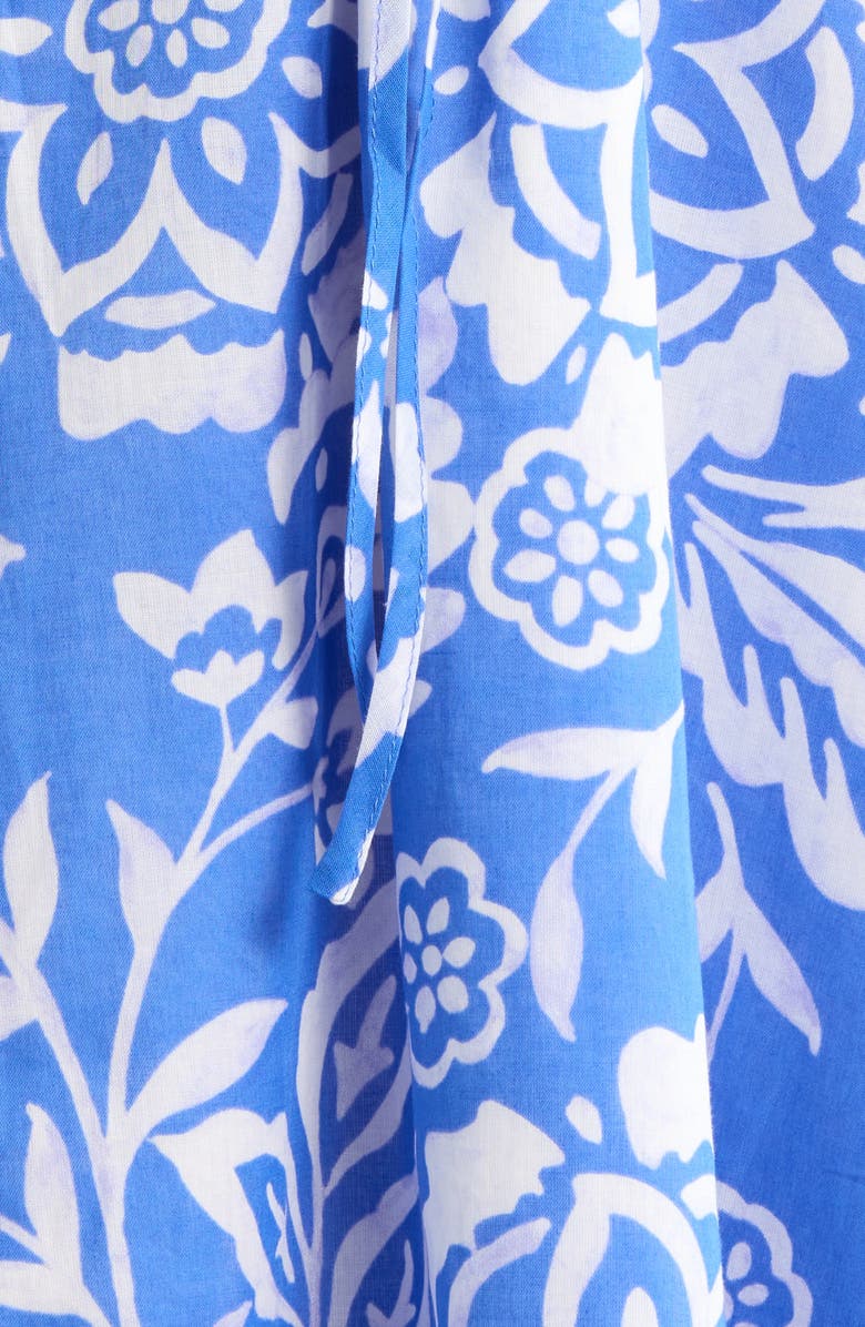 SUGARLIPS Marny Floral Print One-Shoulder Maxi Dress, Alternate, color, Bluewht