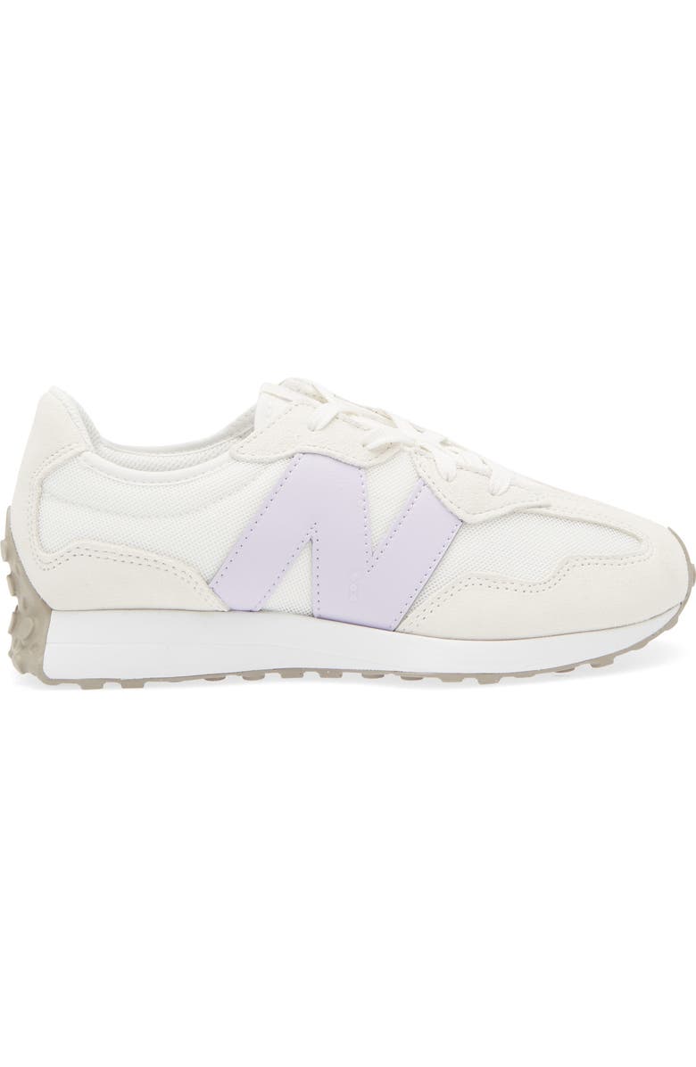 New Balance Kids' 327 Sneaker, Alternate, color, Bright Lavender/ Sea Salt