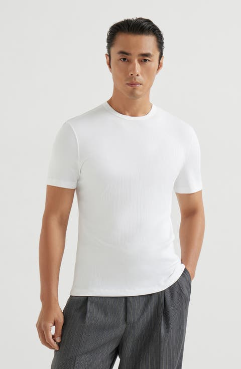Ribbed jersey T-shirt