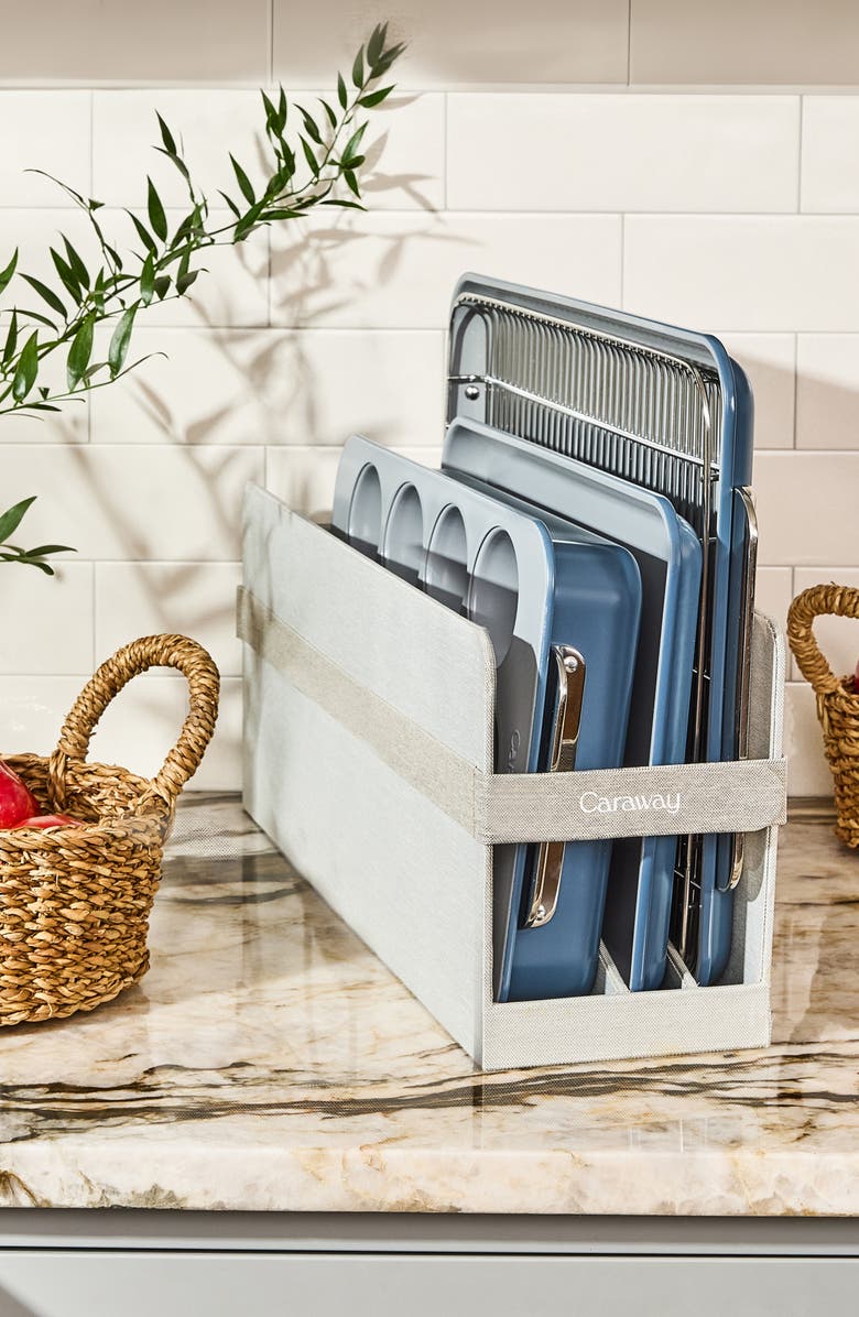 CARAWAY Nontoxic Ceramic 5-Piece Bakeware Set, Alternate, color, Slate