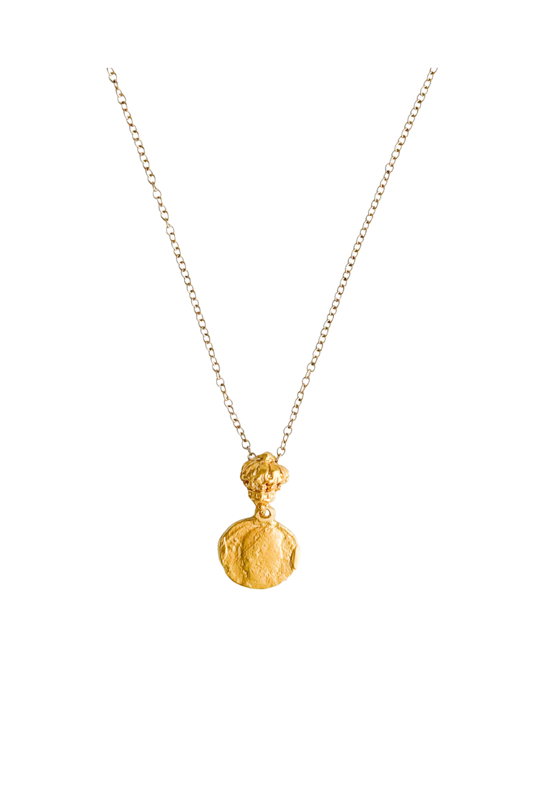Royale Marinero Coin Drop Necklace, Main, color, 18K Gold Vermeil