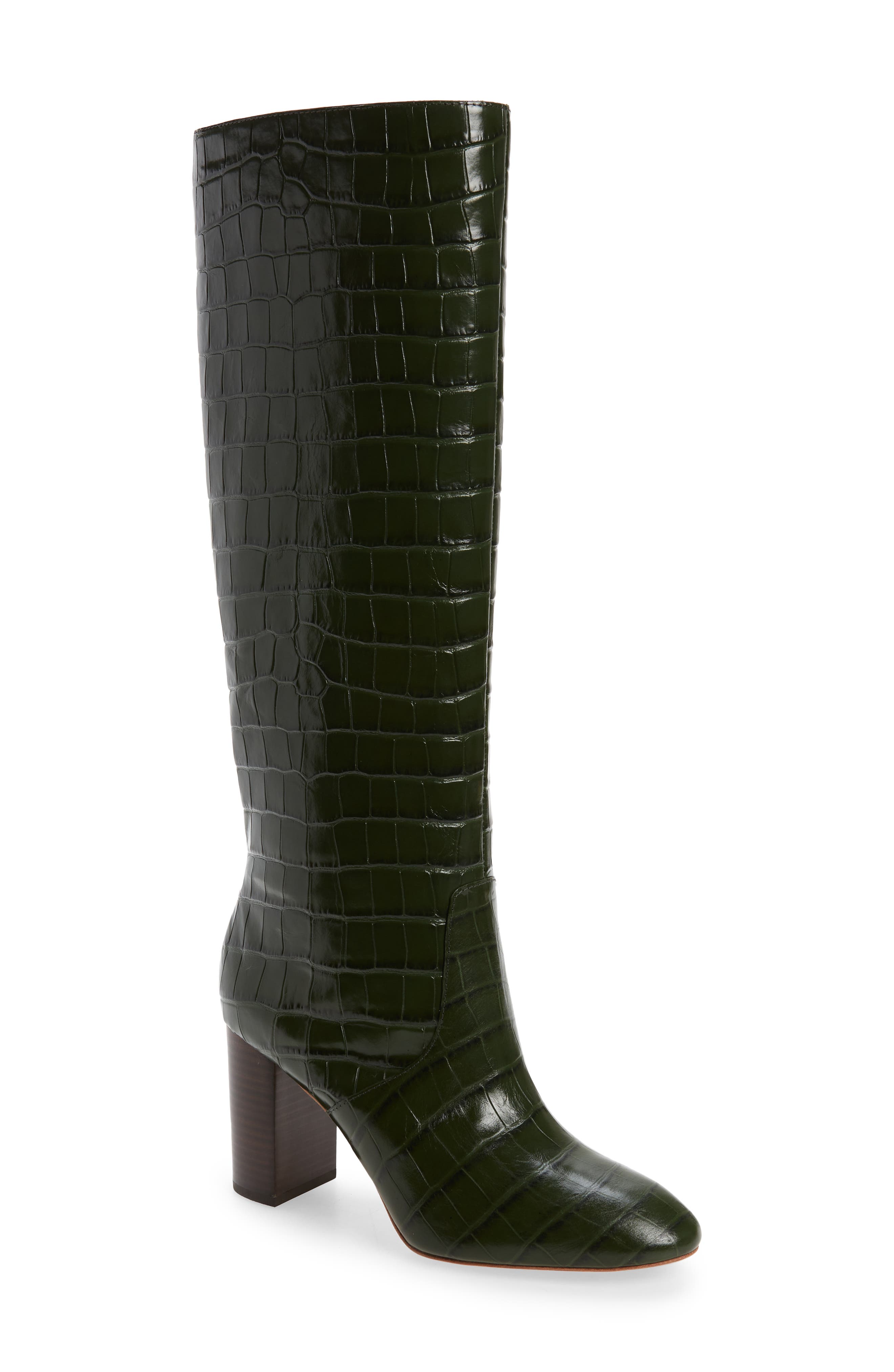 Loeffler Randall Goldy Knee High Boot, Main, color, Forest