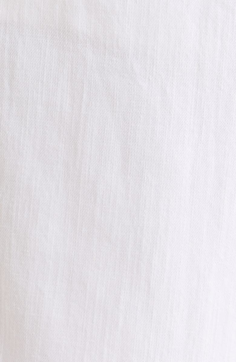 Eileen Fisher Stretch Organic Cotton & Organic Linen Ankle Lantern Pants, Alternate, color, White