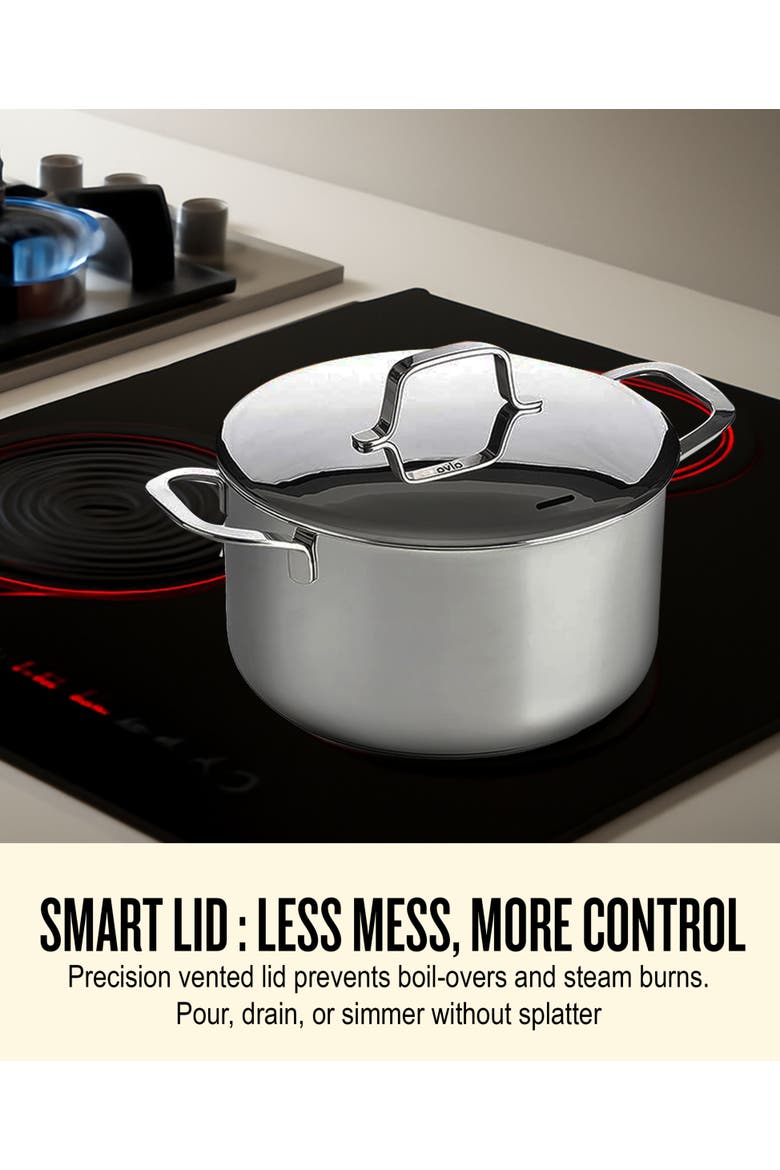 Maestro stainless steel stockpot, Alternate, color, Silver 8QT